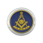 Past Master Freemason Masonic Freemasonry Ring (Front)