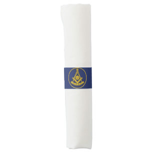 Past Master Freemason Square and Compass Masonic  Napkin Bands