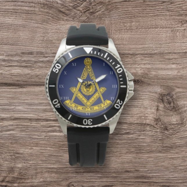 Past Master Freemason Square and Compass Masonic  Watch (Creator Uploaded)