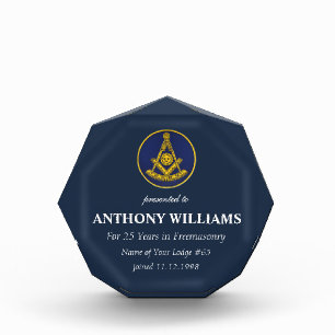 Past Master Freemasonry Freemason Masonic Acrylic Award