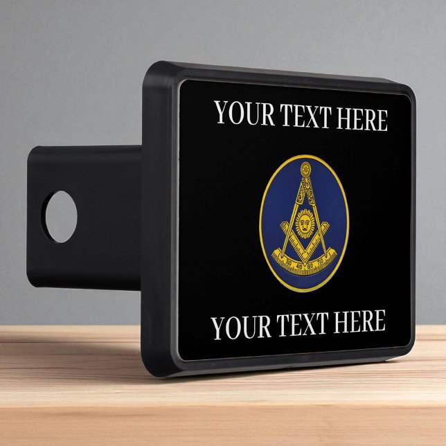 Past Master Masonic Freemason Square and Compass  Hitch Cover (Creator Uploaded)
