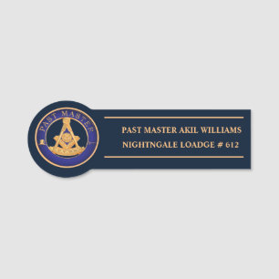 PAST MASTER NAME TAG