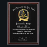 Past Master of the year Award Plaque<br><div class="desc">Past Master of the year Award Plaque</div>