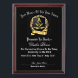 Past Master of the year Award Plaque<br><div class="desc">Past Master of the year Award Plaque</div>