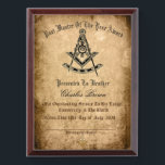 Past Master of the year Award Plaque<br><div class="desc">Past Master of the year Award Plaque</div>