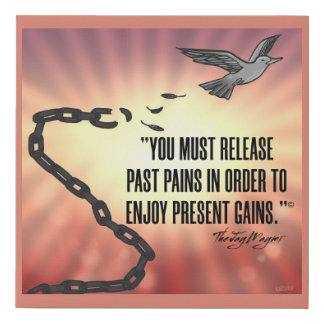 "Past Pains" Faux Canvas Print