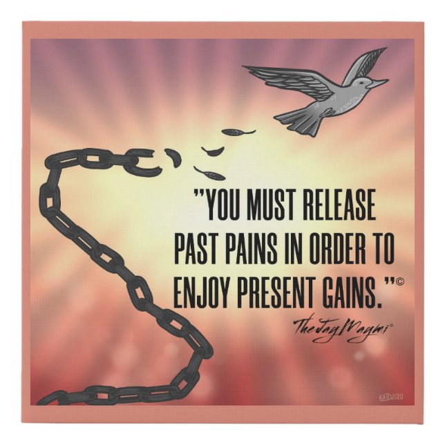 "Past Pains" Faux Canvas Print (Front)