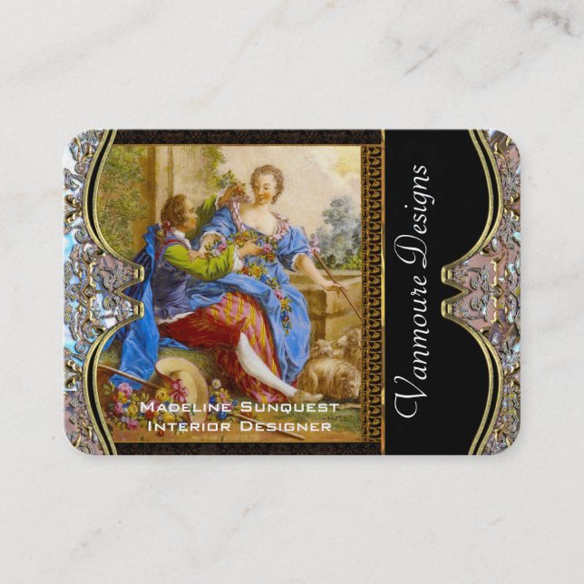 Past Reflections Elegant Professional Business Card (Front)