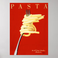 PASTA AL DENTE Razzia Italian Food noodle Art Deco