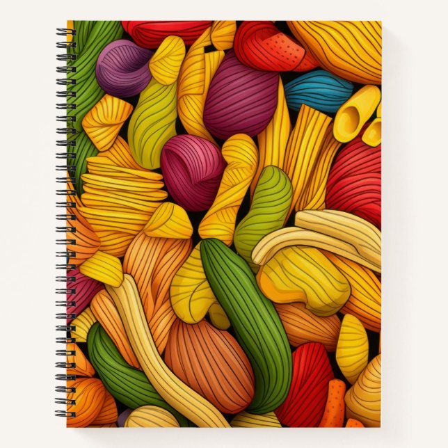 Pasta art background notebook (Front)