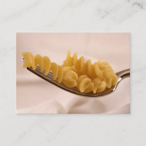 Customizable Pasta Business Card