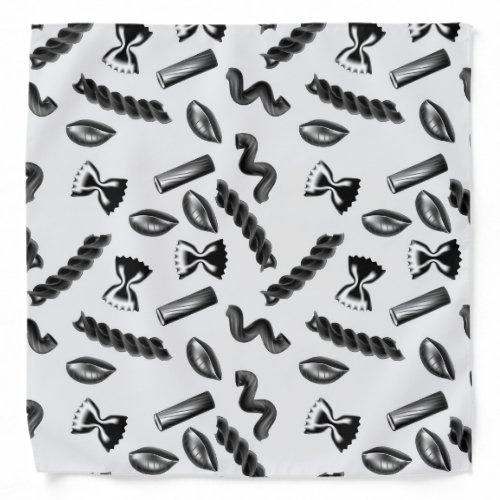 Pasta Diversity Gray Food Italy Lover Foodie Bandana