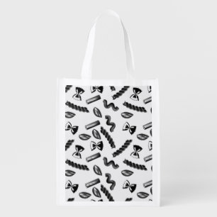 Pasta Diversity Gray Food Italy Lover Foodie Grocery Bag