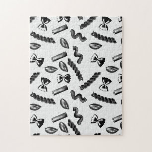 Pasta Diversity Gray Food Italy Lover Foodie Jigsaw Puzzle
