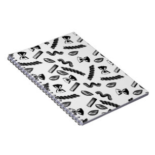 Pasta Diversity Gray Food Italy Lover Foodie Notebook