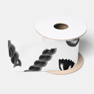 Pasta Diversity Gray Food Italy Lover Foodie Satin Ribbon