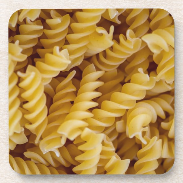 Pasta Fusilli Noodles Beverage Coaster (Front)
