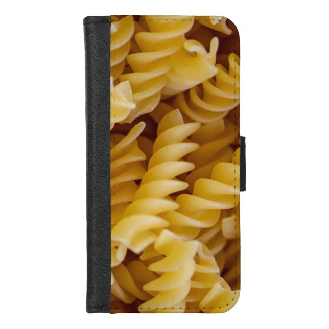 Pasta Fusilli Noodles iPhone Wallet Case (Front)