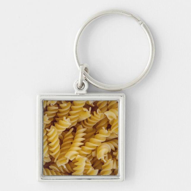 Pasta Fusilli Noodles Keychain (Front)