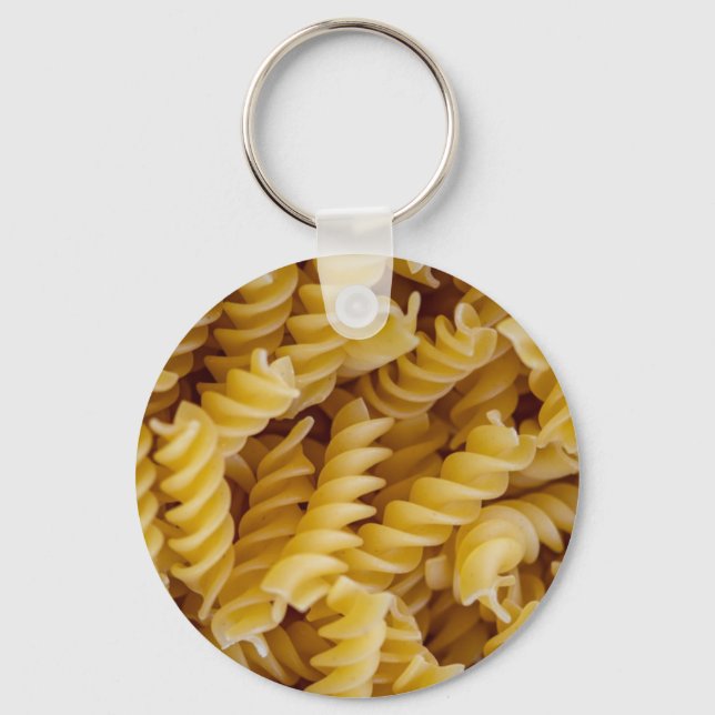Pasta Fusilli Noodles Keychain (Front)