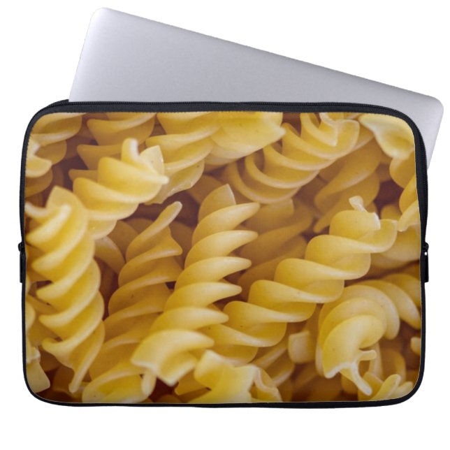 Pasta Fusilli Noodles Laptop Sleeve (Front)