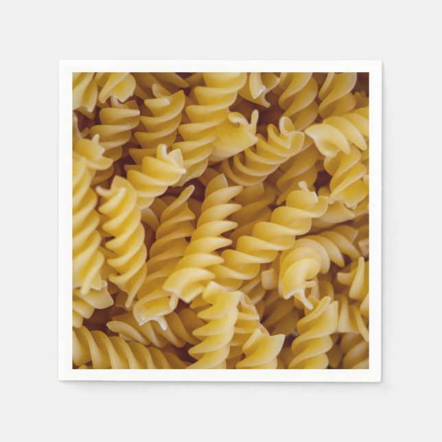 Pasta Fusilli Noodles Napkins (Front)