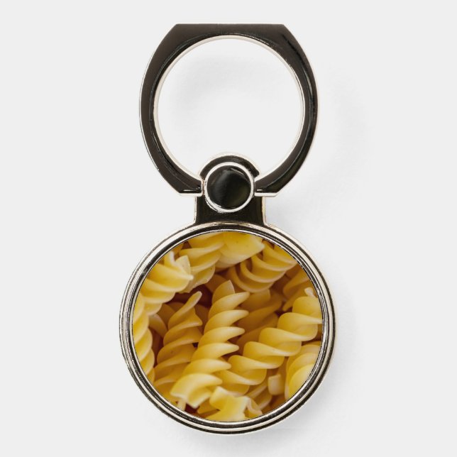 Pasta Fusilli Noodles Phone Ring Stand (Front)