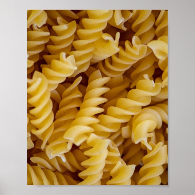 Pasta Fusilli Noodles Poster (Front)