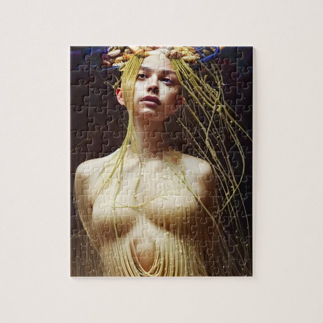 Pasta Goddess Jigsaw Puzzle (Vertical)