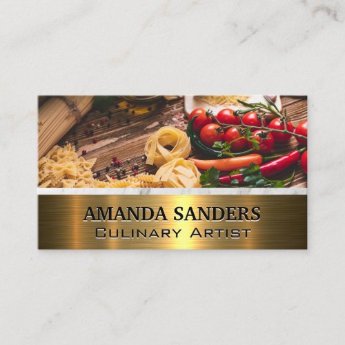 Pasta Herbs and Spices  Culinary Business Card