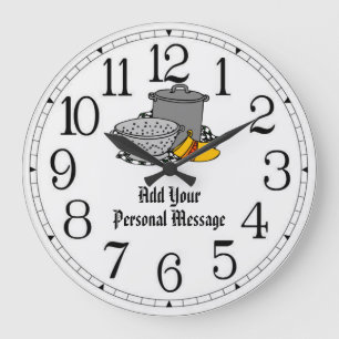 Pasta Kitchen Large Clock