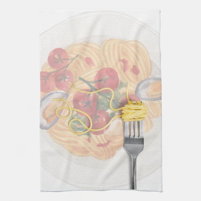 Pasta  kitchen towel (Vertical)