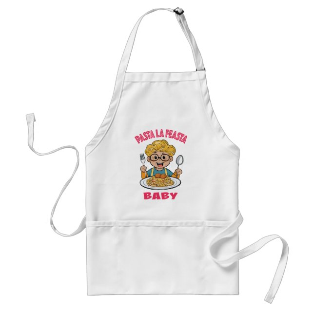 Pasta La Feasta Baby Adult Apron (Front)