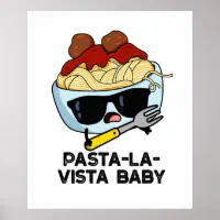 Cute Kawaii Pasta Poster, Zazzle