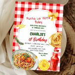 Pasta La Vista Baby Italian Theme First Birthday Invitation<br><div class="desc">Pasta La Vista Baby First Birthday Invitation,  Italian Pasta Theme Birthday Invitation,  Pasta and Tomato Kids Birthday Invitation,  Pasta Party Birthday Invitation, </div>