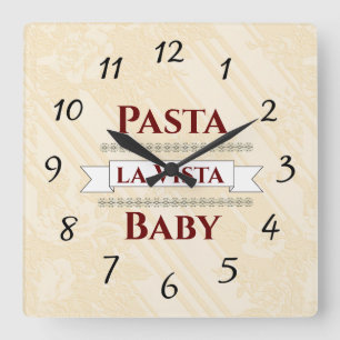Pasta la Vista Baby Wall Clock