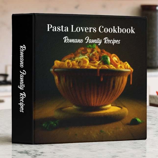 Pasta Lovers Cookbook 3 Ring Binder (Creator Uploaded)