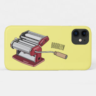 Pasta maker cartoon illustration  iPhone 11 case