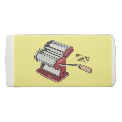 Pasta maker cartoon illustration  eraser
