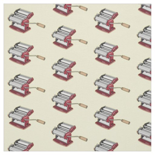 Pasta maker cartoon illustration  fabric