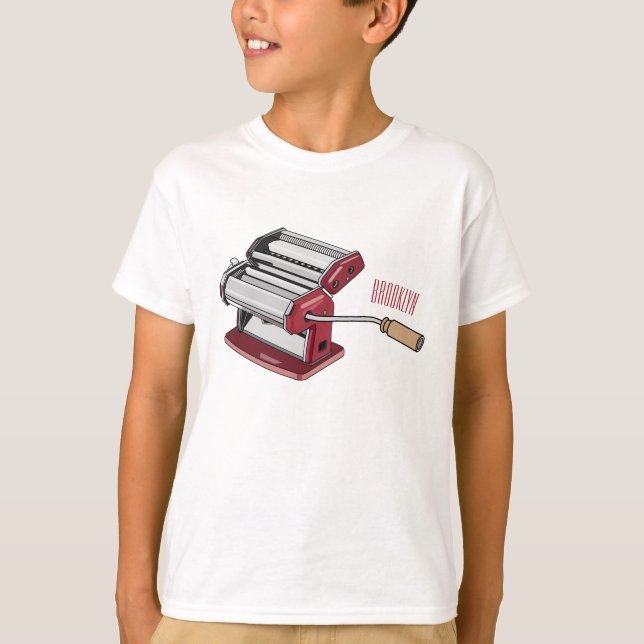 Pasta maker cartoon illustration  T-Shirt (Front)