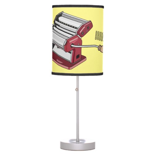 Pasta maker cartoon illustration  table lamp