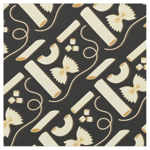 Pasta Noodles Cute Italian Food Fabric