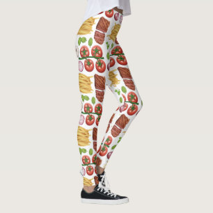 Pasta Pattern leggings