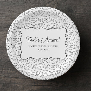 Pasta Pattern That's Amore Italian Bridal Shower Paper Plates