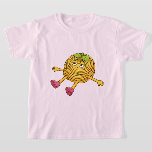 Pasta Polo Lying Down Tired and Drained T-Shirt (Laydown)