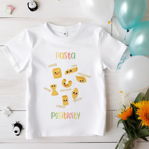 Pasta Positivity Cute Italian Food kids T-Shirt
