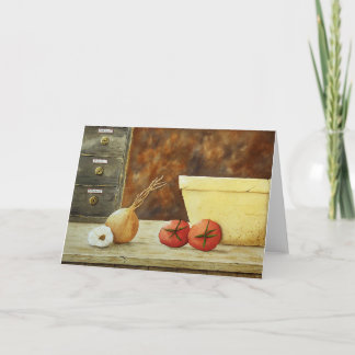 Pasta Recipe Still Life Greeting Card
