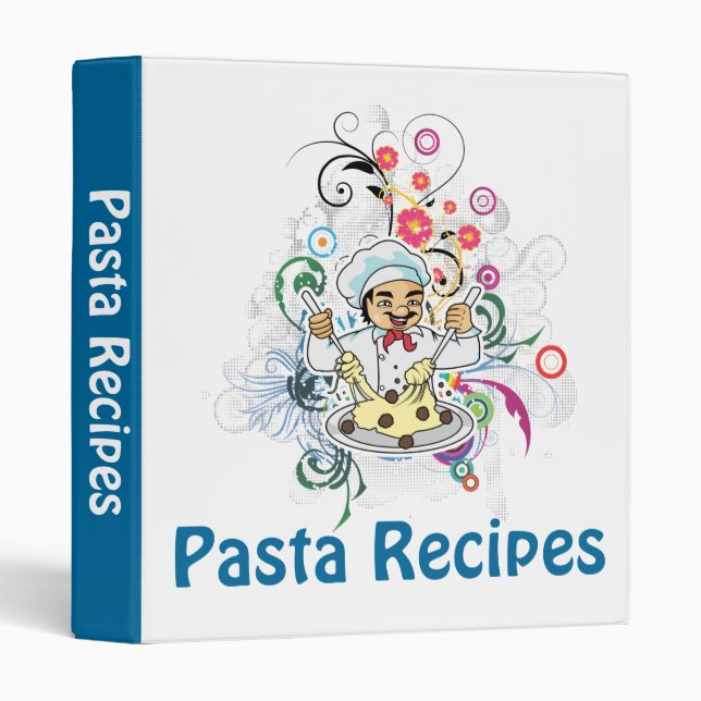 Pasta Recipes Binder (Front/Spine)