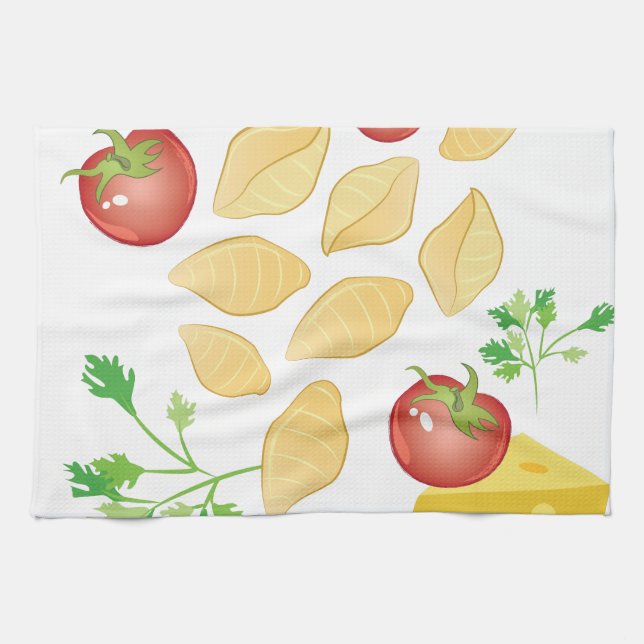 Pasta Shells Kitchen Towel (Horizontal)